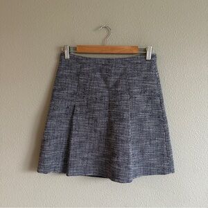 J. Crew Blue White Woven Mini Skirt 2